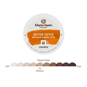 Cafés Gloria Jean's Coffees Butter Toffee, dosettes Keurig K-Cup individuelles, café aromatisé torréfié moyen, 72 unités - Product Image 5