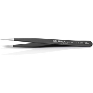 Pinzas de precisión de 110 mm, punta fina recta, acero inoxidable, antimagnéticas, conductoras eléctricamente, de KNIPEX - Product Image 4