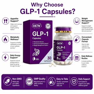 OKTW GLP-1 Capsules 30 Count Appetite Support Weight Management Natural <b>Supplement</b> - Product Image 5