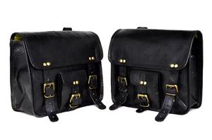 Sacoches de vélo unisexe style vintage, sac de voyage sport en cuir véritable avec logo personnalisé, cadeau de vacances parfait pour les bonbons - Product Image 3