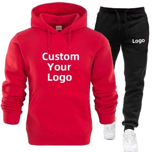 Conjunto de 2 piezas de chándal de algodón orgánico 100% al por mayor chándales lisos informales de primera calidad con logotipo estampado transpirable tendencia - Product Image 5