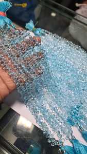 Cuentas de piedra de lágrima facetadas de Topacio Azul Cuentas de topacio de alta calidad Cantidad a granel disponible - Product Image 6