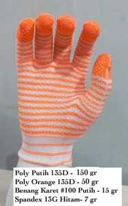 Gants de sécurité de protection antidérapants anti-chaleur de calibre 13 de taille XL avec doublure générale en latex et nylon, couvre-bras en polyester - Product Image 3