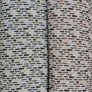 Tela de lino polivinílico impresa digital de 58 pulgadas al por mayor, material cómodo y resistente a las arrugas para prendas de niñas - Product Image 1