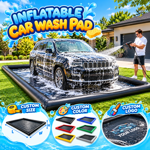 Alfombrilla de lavado de coches inflable, impermeable profesional, móvil, servicios de detalle de coches, alfombrilla de suelo de PVC, <span class=keywords><strong>piscina</strong></span> de lavado de coches a la venta - Product Image 2