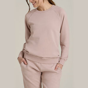 Ensemble de survêtement décontracté 2 pièces personnalisé 2026 pour femme – Hoodie et pantalon de jogging sportifs, mode hivernale, 100 % coton, coupe classique - Product Image 4