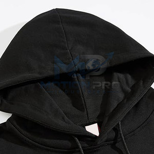 Sweat à capuche basique 100 % coton brodé pour homme, pull léger et respirant pour l'hiver, écoresponsable, avec poignets et capuche côtelés - Product Image 6
