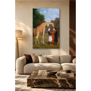 Fida Agasse, la girafe nubienne et ses gardiens, impression sur toile - Product Image 5
