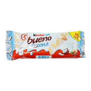 Auténticas barras de chocolate Kinder Bueno hechas con avellanas sostenibles en cajas de 24 unidades para compradores mayoristas ecológicos. - Product Image 5