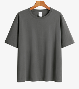 เสื้อยืดโอเวอร์ไซส์สำหรับผู้ชายผ้าคอตตอนฮิปฮอป GSM 230แบบกำหนดเองตัวเลือกโลโก้ผู้ผลิตขายส่ง - Product Image 5