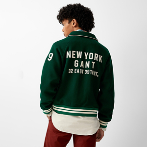 2026 Custom <b>Men</b> Varsity <b>Jacket</b> Windproof Eco-Friendly Streetwear Letterman Style Jersey <b>Pullover</b> Horn Button Closure <b>Jacket</b> <b>Men</b> - Product Image 3