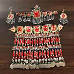 เครื่องประดับเจ้าสาวและงานเลี้ยง ดีไซน์ล่าสุด ทันสมัย ผลิตตามสั่ง มีจำหน่าย ชุดเครื่องประดับเจ้าสาวแบบอัฟกัน ทำมือ สำหรับสุภาพสตรี - Product Image 3