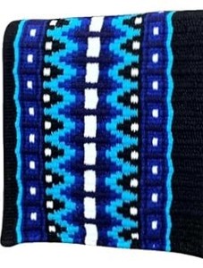 Vente en gros équestre 100% tapis de selle Western en feutre de laine mérinos avec design tissé coloré - Product Image 4