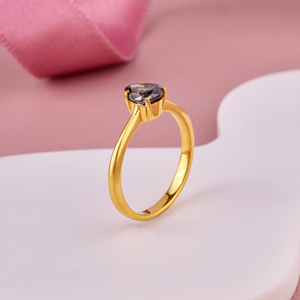 แหวนแต่งงานเพชรทรงลูกแพร์แฟนซีทองคำ 14KT สำหรับผู้หญิง แหวนหมั้นทันสมัย - Product Image 3