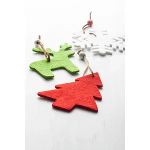 Adornos Navideños Personalizados de Fieltro con Forma de Copo de Nieve Yamra, Bolas y Adornos para Árboles de Navidad - Product Image 5