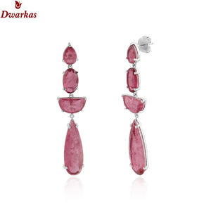 Bijoux fins de luxe 925 argent Sterling Doublet émeraude pierres précieuses boucles d'oreilles à la mode pour dames et filles - Product Image 5