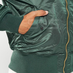 Solid Color Full Zipper Men Bomber <b>Jacket</b> Premium Quality <b>Light</b> <b>Weight</b> Bomber Winter <b>Jacket</b> For Men - Product Image 5