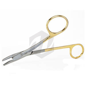 Gillies Large Offset <b>Ring</b> Needle Holder with <b>Tungsten</b> <b>Carbide</b> Inserts Curved Tip Surgical Instruments Manual MOL Safety Standard - Product Image 5