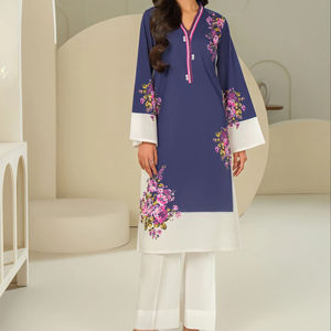 Премиальный легкий нешитый костюм сальвар-камиз для женщин, индийская и пакистанская женская одежда, комплект из <span class=keywords><strong>2</strong></span> предметов - Product Image 1