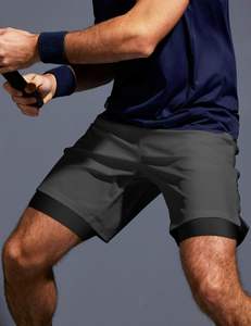 Custom Athletic Mesh <b>Shorts</b> <b>with</b> Compression Liner <b>Phone</b> <b>Pocket</b> Sporty Style for Workout Sports Fitness Gym Running Jogging - Product Image 6