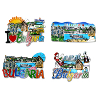 Logo personnalisé résine pays ville européenne repère souvenir luxembourg aimant de réfrigérateur