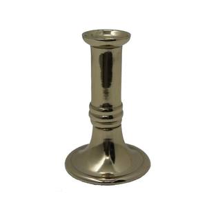 Bougeoir en métal en laiton doré pour la maison, le mariage, un design élégant pour le jardin et l'éclairage de table. - Product Image 2