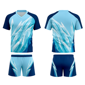 Ensemble d'uniformes de volley-ball à logo personnalisé, vêtements d'équipe, kit d'entraînement sportif, 100% polyester, impression numérique, adulte unisexe - Product Image 4