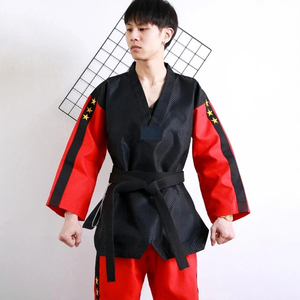 เครื่องแบบเทควันโดศิลปะการต่อสู้ทำจากผ้าฝ้าย100% ชุดยูโดชุดเทควันโด - Product Image 5