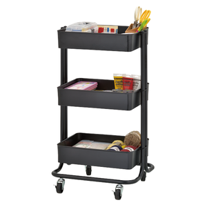 Kệ để đồ gia dụng bán buôn Đài Loan, nhà sản xuất đồ nội thất gia dụng MIT, xe đẩy lưu trữ bằng kim loại có bánh xe TIER - Product Image 1