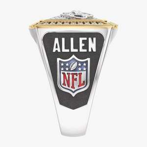 Anillo de Campeonato de los Buffalo Bills, Totalmente Personalizado, Clásico para Hombre, Dos Tonos, Personalizado, de Aleación, con Moissanita, para Escuela Secundaria o Universidad - Product Image 4