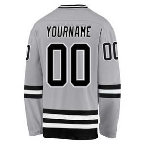 Haute Qualité Oem Personnalisé Hockey Sur Glace Blanc Uniforme Vierge Sergé Broderie Hockey Sur Glace Maillot Uniformes Porter - Product Image 3