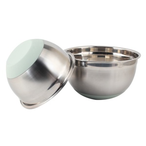 3 Pcs Stainless Steel <b>Bowls</b> with Silicone Non-Slip Base, Dishwasher Safe <b>Mixing</b> <b>Bowl</b> <b>Set</b> - Product Image 4