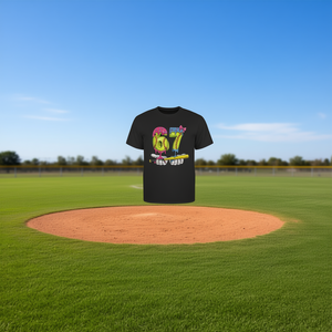 Maglietta a maniche lunghe promozionale da softball per ragazzi con meme 'Sixty-Seven Ice Cream Drip' - Product Image 3