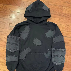 Sweats à capuche unisexe pour hommes 100% coton de haute qualité avec broderie en détresse à des prix raisonnables - Product Image 1