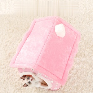 Nuova casa pieghevole per animali domestici calda e confortevole letto morbido per animali da compagnia e lavabile per cuccioli in grotta con fondo antiscivolo gabbia per cani - Product Image 3