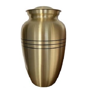 Urnes en laiton de conception exclusive avec des urnes de crémation de conception en métal de cuivre argenté de qualité standard élevée - Product Image 4