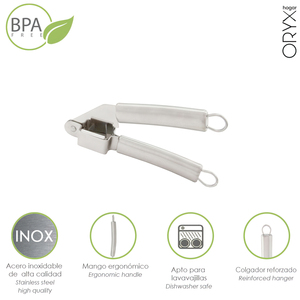 Écraseur d'ail en acier inoxydable 5 x 18 (H) cm. - Product Image 1