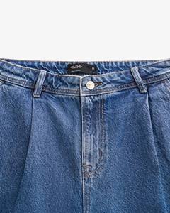 ชุดเอี๊ยมยีนส์ทรงโคคูนลำลองสำหรับผู้ชาย ดีไซน์ 3 มิติ ระบายอากาศได้ดี ผ้าฝ้ายซักเคมี เอวกลาง สไตล์ทางการ สำหรับฤดูใบไม้ร่วง ผลิตในเวียดนาม - Product Image 3