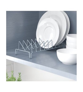 Vaisselle de salle à manger design vintage support d'assiette métal de qualité supérieure couleur noire support de vaisselle de fournisseurs en gros - Product Image 4