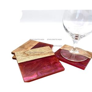 Affordable Epoxy Resin <b>Coaster</b> <b>Drink</b> Table and Hotel Use Best <b>Coasters</b> Style Wood Tea Free Simple Resin Cup Stone <b>Coaster</b> - Product Image 1