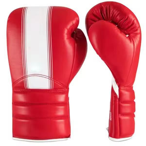 Venta al por mayor de alta calidad 8oz profesional PU cuero Kickboxing logotipo personalizado guantes de boxeo en 6oz tamaños entrenamiento guantes Premium - Product Image 2
