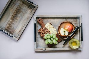 Bandeja de madera de alta calidad, la mejor y elegante bandeja para servir, restaurante, hoteles, vajilla, uso de almacenamiento de Material de madera manufacturado - Product Image 2