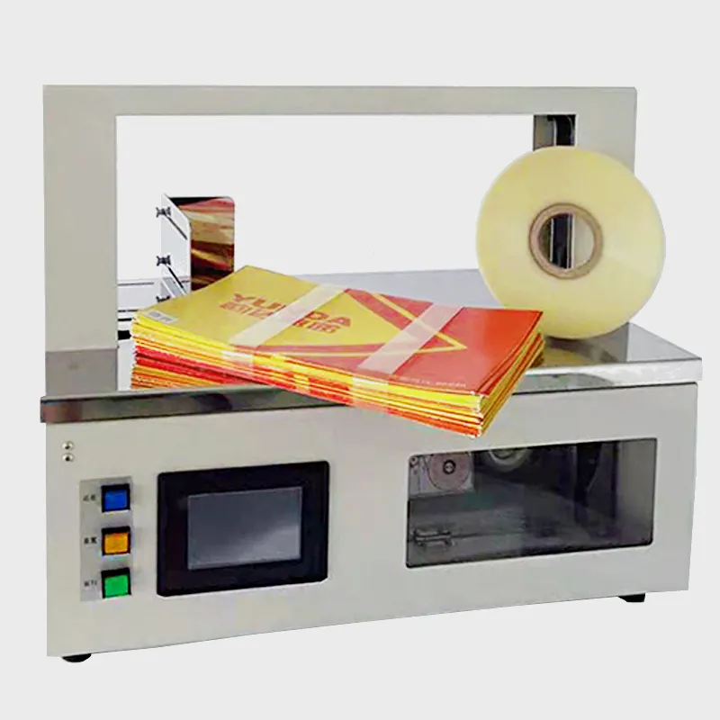 מכונת מזומנים צרור במהירות גבוהה מתח גבוה איטום חום אוטומטי מכונת רצועת סרט נייר עם בקרת מסך מגע