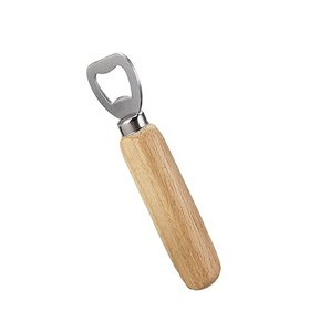 Abrebotellas de acero inoxidable y madera artesanías de alta calidad mejor diseñador al por mayor precio a granel - Product Image 4