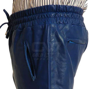 Pantalones cortos de cuero para hombres de estilo popular Venta al por mayor Pantalones cortos de cuero de moda para hombres - Product Image 6