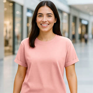 Camiseta de Mujer de Corte Regular, Cómoda para Uso Diario, Tejido Suave y Transpirable, Nueva Llegada - Product Image 2