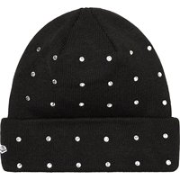 Bonnet personnalisé en strass avec logo brodé, en tricot scintillant 100 % acrylique, pour l'hiver et la plage, tendance, chaud, doux et confortable