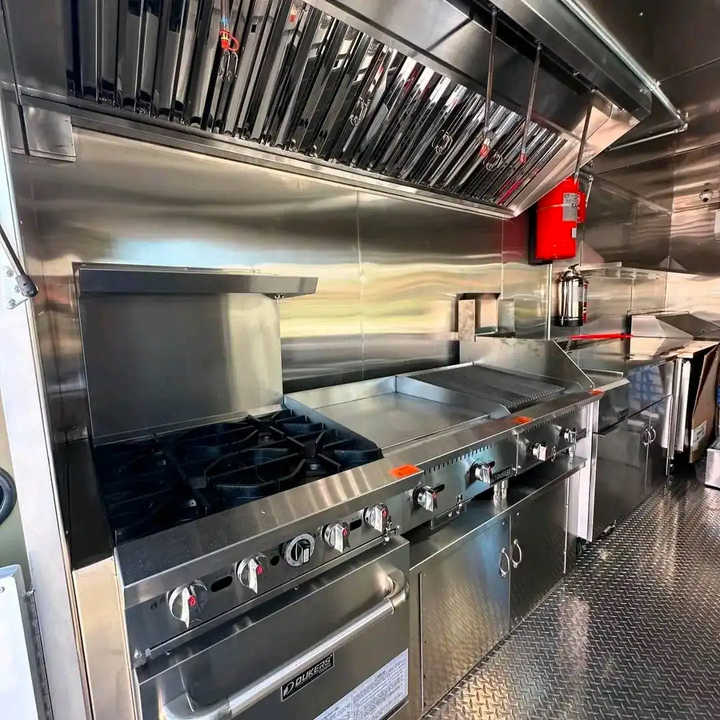 Commercial Catering Mobile Fast Food Trailer Street Food Truck Cart Restaurant Equipment Food Vending Cart Full Kitchen