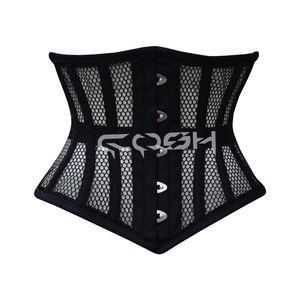 Corset noir en maille sous-poitrine pour le modelage de la taille et la mode - Product Image 3