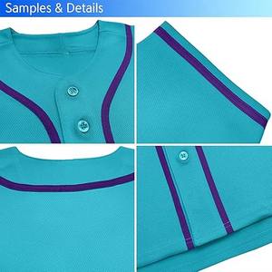 Camiseta de Béisbol Barata de Alta Calidad, Transpirable, 100% Poliéster, Uniforme de Béisbol Americano, Nombre y Número Personalizados, Unisex - Product Image 6